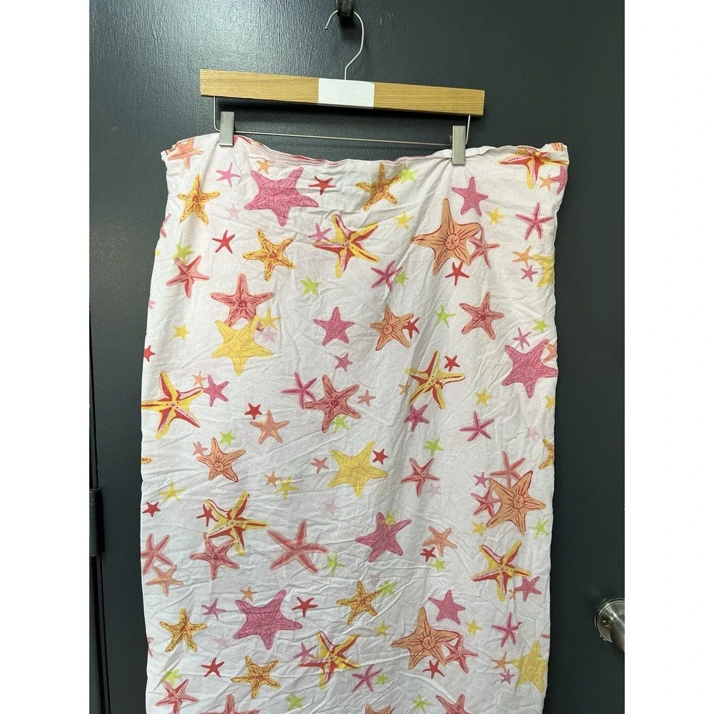 Pottery Barn Kids Bermuda Starfish Twin Duvet Cover, Flat & Fitted Sheet